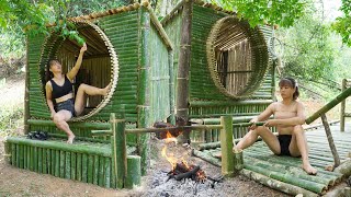 7 Day to Build a Log Cabin And Survival, Cooking in the Deserted Forest..../Video Timelapse