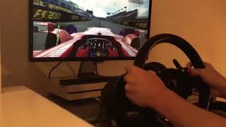 F1 2017: Thrustmaster TMX Force Feedback Wheel Ferrari SF70H Gameplay (F1 2017)