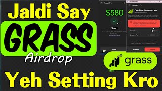 Grass Airdrop Failed to Simulate the Result - How to Pay Solana Fee Phantom Wallet to Grass Airdrop