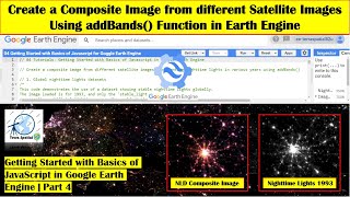 Create a Composite Image from different Satellite Images using addBands() Function in Earth Engine