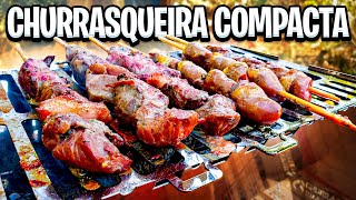 CHURRASQUEIRA SUPER COMPACTA para PESCARIAS E ATIVIDADES MATEIRAS