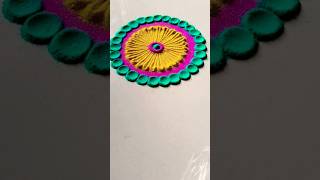 simple and quick rangoli #flowerrangoli #youtubeshorts #shorts