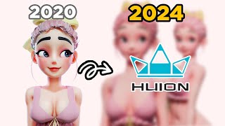 2020년에 만들었던 캐릭터 파일을 2024년에 수정해 보았습니다! [휴이온 타블렛 kamvas pro 19]