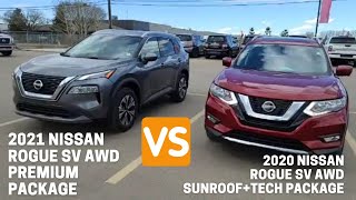 #2021 #Nissan Rogue SV AWD Premium vs 2020 Nissan Rogue SV AWD(Tech+Sunroof) #Filipino Comparison