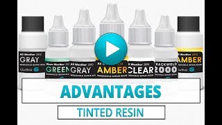 What are the advantage of GlasWeld tinted resins?