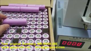 Test original Samsung SDI INR18650-35E  18650 3.6V  10A power battery