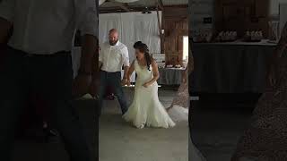 Bride TEACHES Groom Cotton Eye Joe Dance Moves!