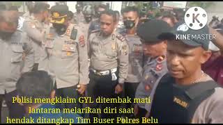 Warga Belu NTT Arak Jenazah Korban Tembak Polisi Keliling Kota