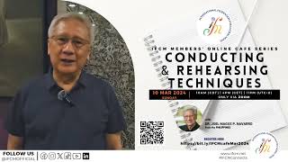 Conducting & Rehearsing Techniques - IFCM MEMBERS' ONLINE CAFE SERIES