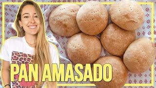 Cómo hacer PAN AMASADO CASERO  🇨🇱CON o SIN MANTECA!! 🥖RECETA de PAN CHILENO FÁCIL y RÁPIDO