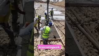 concrete pouring for footing foundation blinding#construction#concretepump