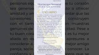 Escorpio ♏ Horóscopo del 18 al 24 de noviembre #horoscoposemanal #escorpio #horoscopo