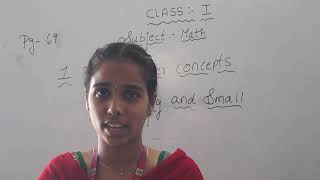 Maths Class-1 Pre number concepts(Part-1)