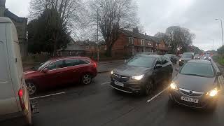 White Van Man beeping his horn for what reason?