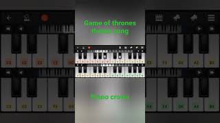 Game of thrones theme song | Piano crown