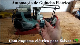 Guincho Elétrico (Talha) com Controle Remoto de Portão - Diagrama Elétrico para Baixar