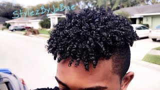 EASY HOW TO GET NATURALLY SUPER CURLY HAIR || StylezByJuBae