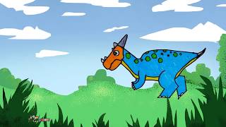 How To Draw Dracorex Dinosaur Step by Step | Learn Colors For Kids