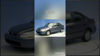 The Evolution of Honda Civic Car(1972~2022)#shorts #viral #viralshort