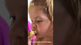 🌸🥰FLOFLO DA UM ESPETÁCULO DE FOFURA AO COMER ISSO E A VIRGINIA FICA MARAVILHADA #floflo #mariaflor