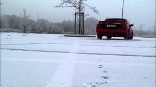 Toyota MR2 AW11 snow driving.