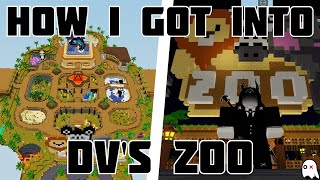 How I Got **INTO** DV's Zoo!! | Roblox Islands