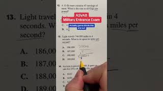 ASVAB Arithmetic Reasoning #13 Question Walk Through