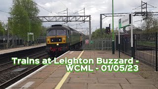 Trains at Leighton Buzzard - WCML - 01/05/23