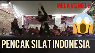 #pencak_silat_indonesia# Pencak silat artistic doubles Indonesia seni budaya ganda Mela vs meli