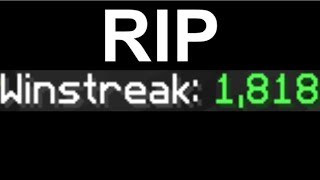 losing the world record bedwars winstreak