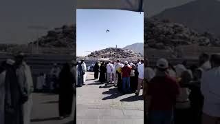 Jabal al-Rahmah ,( “Mount of Mercy”), also known as Jabal Arafat #makkah #viral