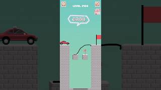 Draw bridge puzzle game level 2104 #drawing #game #Shorts