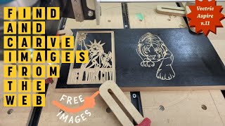 How to find and V-Carve vector images from the web. Aspire, V-Carve Pro and V-Care Desktop tutorial.