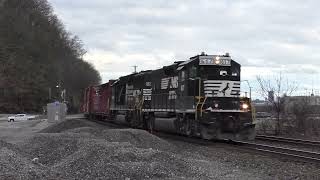 NS C28 meets an intermodal at Emsworth, PA