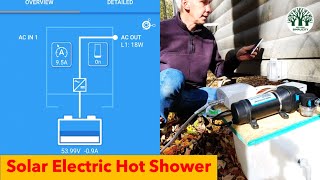 Off Grid Hot Shower - Solar Powered