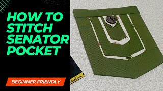 HOW TO SEW SENATOR POCKET /step by step