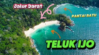 Surga tersembunyi di Banyuwangi || full tracking ke pantai Teluk ijo / hijau camping ground || dji