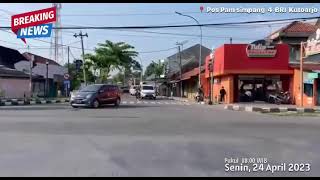 LIVE REPORT POLRES PURWOREJO Di Pos Pam simpang  4 BRI Kutoarjo Senin 24 April 2023 Pukul 08.00 wib