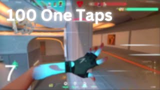 100 One Taps In One Video.... (Inspired by Nublek)