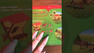 💕 ASMR Sounds Toy Tapping 💜 Cute Farm World Play #oddlysatisfying #schleich #deer feeder