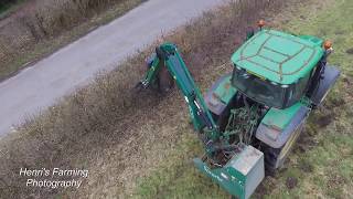 John Deere 6150R - Headge Cutting 2018 - F.S.Watts & Sons