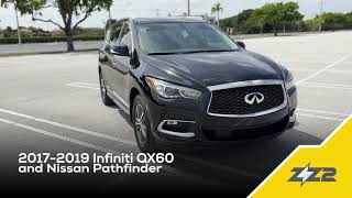 2017-2019 Infiniti QX60 and Nissan Pathfinder wireless CarPlay and Android Auto add on from ZZ2