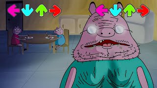 Horror Peppa Pig Lost Family in Friday Night Funkin be like | Zombie VS Peppa