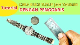 Cara mudah membuka tutup belakang jam tangan rantai dengan penggaris | Jam Tangan Rolex