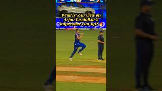 What is your view on Arjun Tendulkar's Run-up? #ipl #ipl2024 #cricketshorts #ytshorts #rizwanali