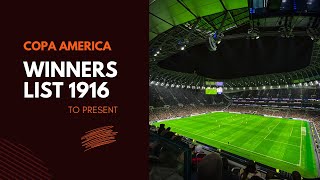 Copa America Winners list 1916 to present