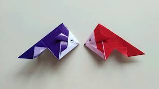 how to make an easy origami  fish