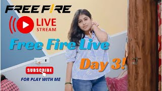 Prachi is back free fire live guild test rank push custom room on @QueenPrachi