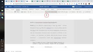 Comment ajouter des numéros de pages, entête et pied de page dans un document WordOnline ?