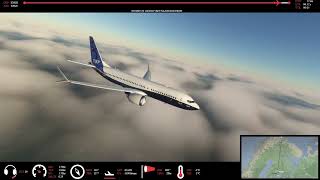 FS2020 737 MAX ENKR✈✈✈EFKU (Timelapse)  #2